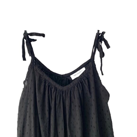 Emerson Fry India Collection Black Swiss Dot Sundress Maxi size XS/Small - Picture 5 of 12